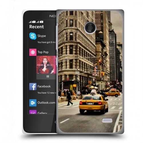 Дизайнерский пластиковый чехол для Nokia X Нью-Йорк