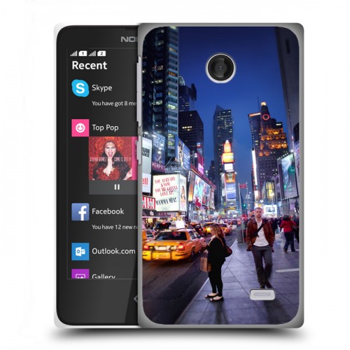 Дизайнерский пластиковый чехол для Nokia X Нью-Йорк