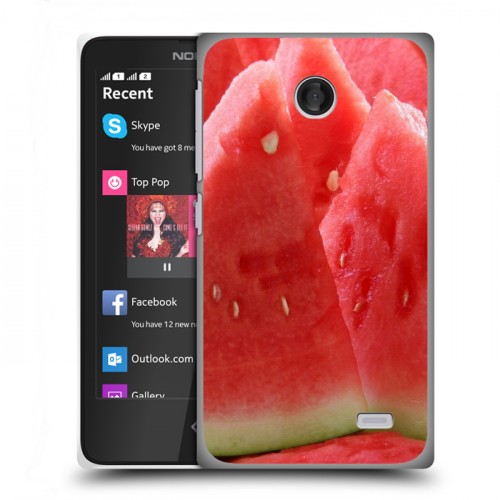 Дизайнерский пластиковый чехол для Nokia X Арбузы