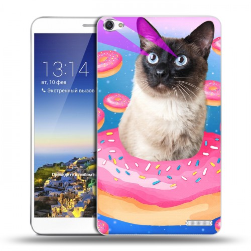 Дизайнерский пластиковый чехол для Huawei MediaPad X1 7.0 Космик кошки