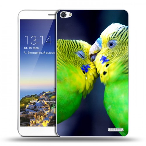 Дизайнерский пластиковый чехол для Huawei MediaPad X1 7.0 Попугаи