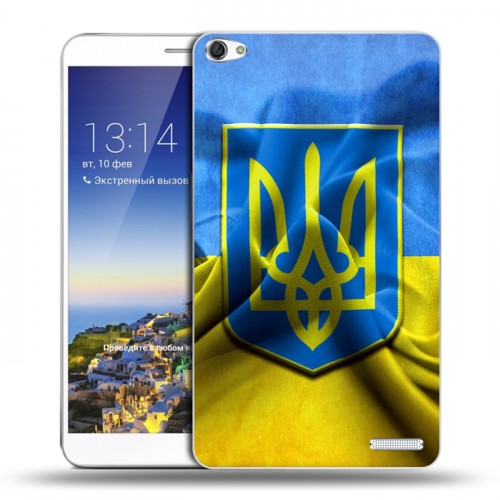 Дизайнерский пластиковый чехол для Huawei MediaPad X1 7.0 Флаг Украины