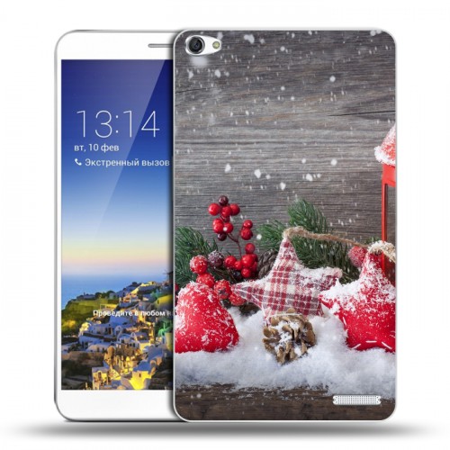 Дизайнерский пластиковый чехол для Huawei MediaPad X1 7.0 Новогодняя хвоя