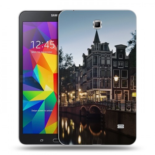 Дизайнерский силиконовый чехол для Samsung GALAXY Tab 4 7.0 амстердам
