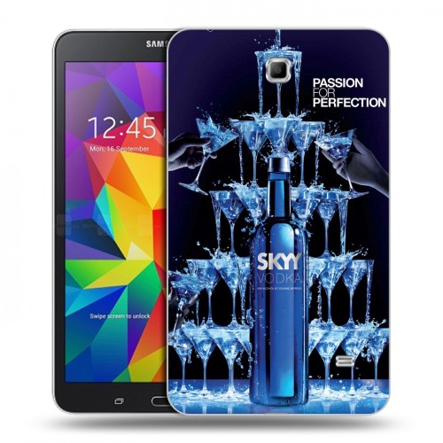 Дизайнерский силиконовый чехол для Samsung GALAXY Tab 4 7.0 Skyy Vodka