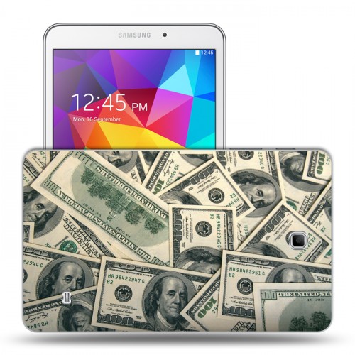 Дизайнерский силиконовый чехол для Samsung GALAXY Tab 4 8.0 Текстуры денег
