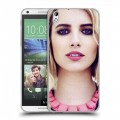 Дизайнерский пластиковый чехол для HTC Desire 816 Эмма Робертс