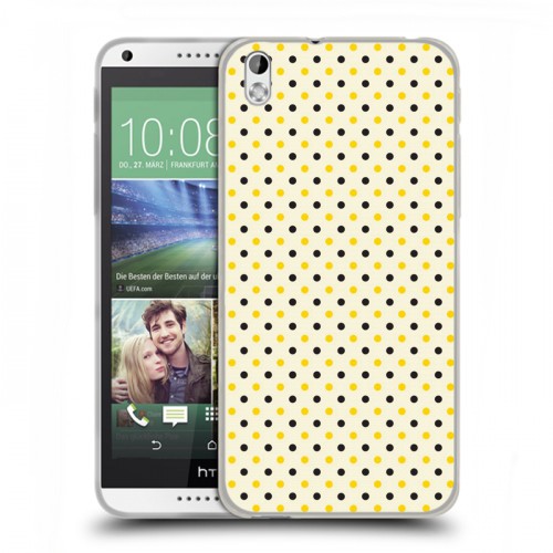 Дизайнерский пластиковый чехол для HTC Desire 816 Пчелиные узоры