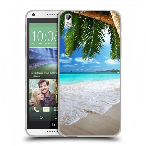 Дизайнерский пластиковый чехол для HTC Desire 816 Пляж