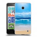 Дизайнерский пластиковый чехол для Nokia Lumia 630/635 пляж