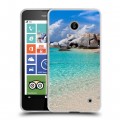 Дизайнерский пластиковый чехол для Nokia Lumia 630/635 пляж