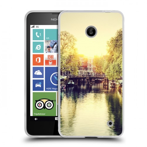 Дизайнерский пластиковый чехол для Nokia Lumia 630/635 амстердам