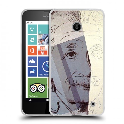 Дизайнерский пластиковый чехол для Nokia Lumia 630/635 Альберт Эйнштейн