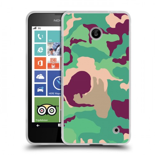 Дизайнерский пластиковый чехол для Nokia Lumia 630/635 Кислотный камуфляж