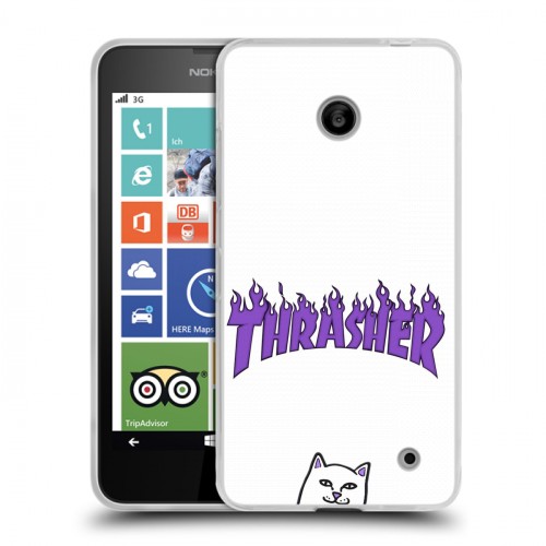 Дизайнерский пластиковый чехол для Nokia Lumia 630/635 Скейтер стиль