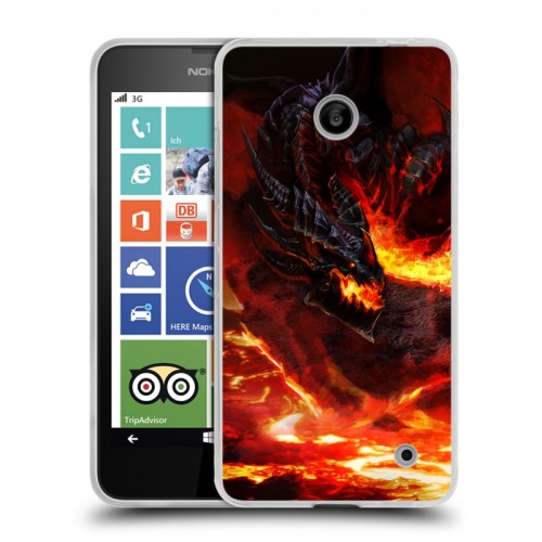 Дизайнерский пластиковый чехол для Nokia Lumia 630/635 World of warcraft