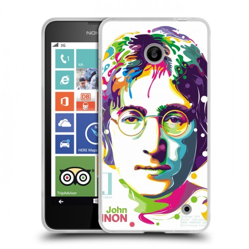 Дизайнерский пластиковый чехол для Nokia Lumia 630/635 Джон Леннон