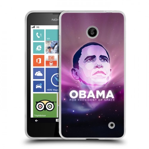 Дизайнерский пластиковый чехол для Nokia Lumia 630/635 Барак Обама