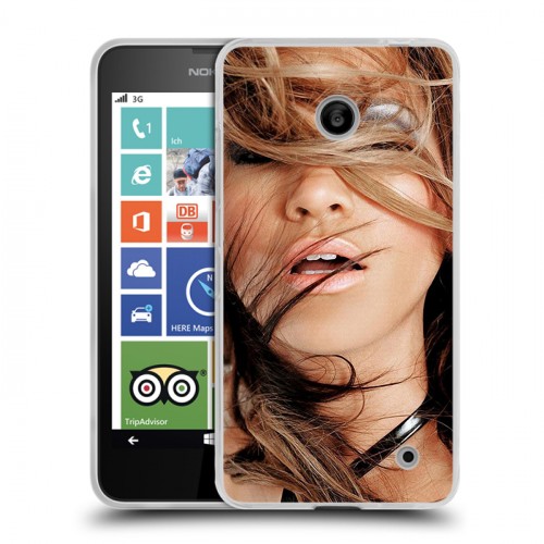 Дизайнерский пластиковый чехол для Nokia Lumia 630/635 Дженнифер Лопес