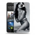 Дизайнерский пластиковый чехол для HTC Desire 516 Ирина Шейк