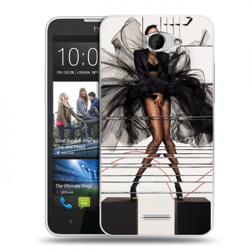 Дизайнерский пластиковый чехол для HTC Desire 516 Риана