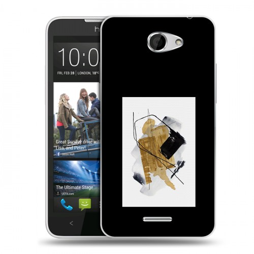 Дизайнерский пластиковый чехол для HTC Desire 516 Стильные абстракции