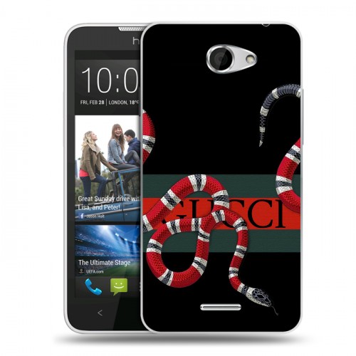 Дизайнерский пластиковый чехол для HTC Desire 516 Хайп и мода
