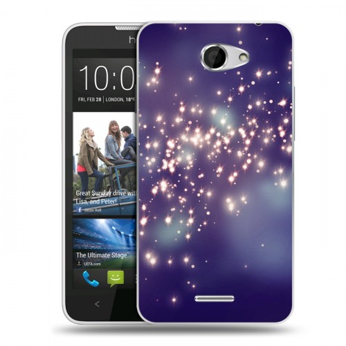 Дизайнерский пластиковый чехол для HTC Desire 516 Звезды