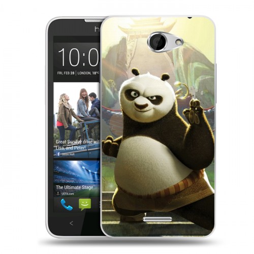 Дизайнерский пластиковый чехол для HTC Desire 516 Кунг-Фу Панда