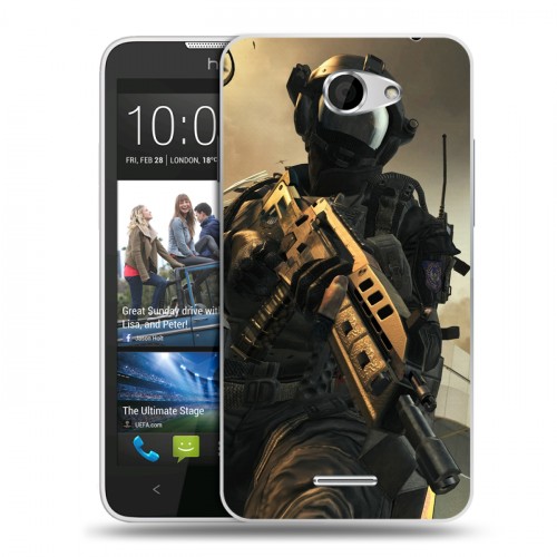 Дизайнерский пластиковый чехол для HTC Desire 516 Call of duty