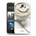 Дизайнерский пластиковый чехол для HTC Desire 516 Кофе напиток