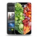 Дизайнерский пластиковый чехол для HTC Desire 516 Овощи