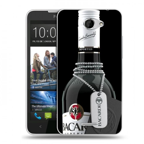 Дизайнерский пластиковый чехол для HTC Desire 516 Bacardi
