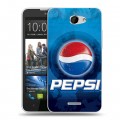 Дизайнерский пластиковый чехол для HTC Desire 516 Pepsi