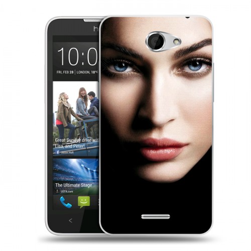 Дизайнерский пластиковый чехол для HTC Desire 516 Меган Фокс