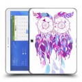 Дизайнерский силиконовый чехол для Samsung Galaxy Tab 4 10.1 Совиные ловцы снов