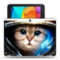 Дизайнерский силиконовый чехол для Samsung Galaxy Tab 4 10.1 Кошки