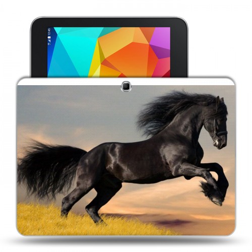 Дизайнерский силиконовый чехол для Samsung Galaxy Tab 4 10.1 Лошади