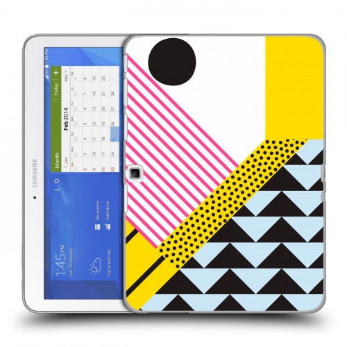 Дизайнерский силиконовый чехол для Samsung Galaxy Tab 4 10.1 Абстракции 3