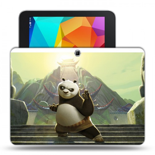 Дизайнерский силиконовый чехол для Samsung Galaxy Tab 4 10.1 Кунг-фу панда