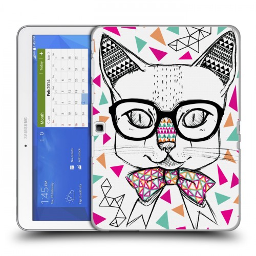 Дизайнерский силиконовый чехол для Samsung Galaxy Tab 4 10.1 Ацтекские иллюстрации
