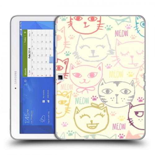 Дизайнерский силиконовый чехол для Samsung Galaxy Tab 4 10.1 Пастельный стиль