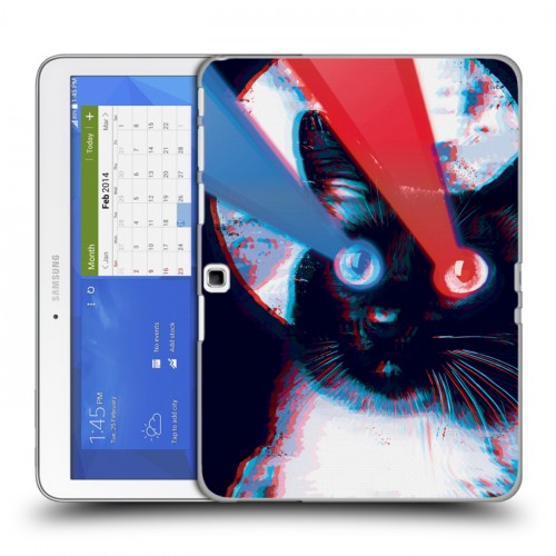 Дизайнерский силиконовый чехол для Samsung Galaxy Tab 4 10.1 ЗD Кошки