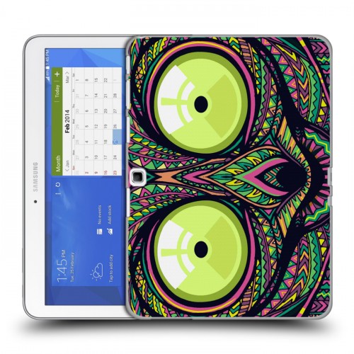 Дизайнерский силиконовый чехол для Samsung Galaxy Tab 4 10.1 Животные ацтеков