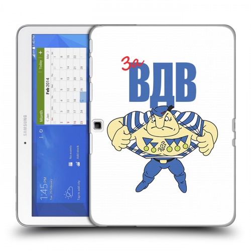 Дизайнерский силиконовый чехол для Samsung Galaxy Tab 4 10.1 день вдв
