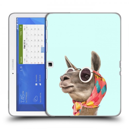 Дизайнерский силиконовый чехол для Samsung Galaxy Tab 4 10.1 Мятные звери