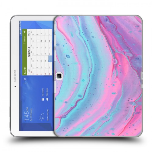 Дизайнерский силиконовый чехол для Samsung Galaxy Tab 4 10.1 Мраморные узоры