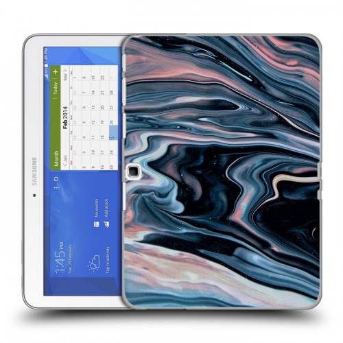 Дизайнерский силиконовый чехол для Samsung Galaxy Tab 4 10.1 Мраморные узоры