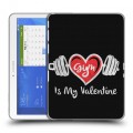 Дизайнерский силиконовый чехол для Samsung Galaxy Tab 4 10.1 День Святого Валентина