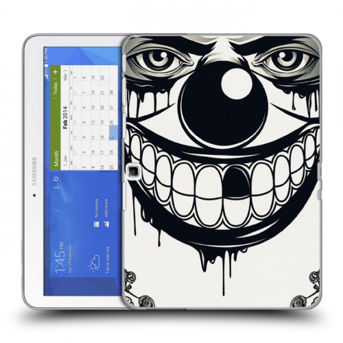 Дизайнерский силиконовый чехол для Samsung Galaxy Tab 4 10.1 Маски Black White